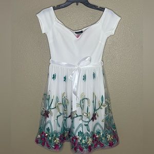 White Embroidered Dress